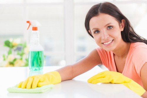 Move out cleaning service preparing a property for final inspection